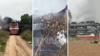 Jaipur Bus Fire accident: जयपुर में बड़ा हादसा! हाईटेंशन तारों से टकराई बस, 2 की  मौत, कई झुलसे NewsTak
