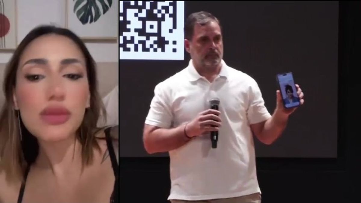 राहुल गांधी ने जिस ब्राजीलियाई मॉडल की तस्वीर शेयर कर पूछा था कौन है ये, उसने खुद कैमरे पर आकर बताई पूरी सच्चाई! Brazilian Model Larissa Brazilian Statement