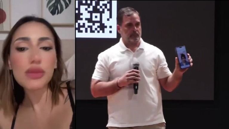 राहुल गांधी ने जिस ब्राजीलियाई मॉडल की तस्वीर शेयर कर पूछा था कौन है ये, उसने खुद कैमरे पर आकर बताई पूरी सच्चाई! Brazilian Model Larissa Brazilian Statement