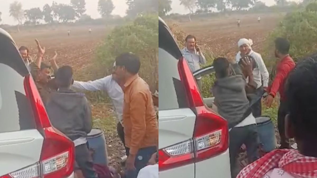 मध्य प्रदेश में दरोगा की पिटाई 