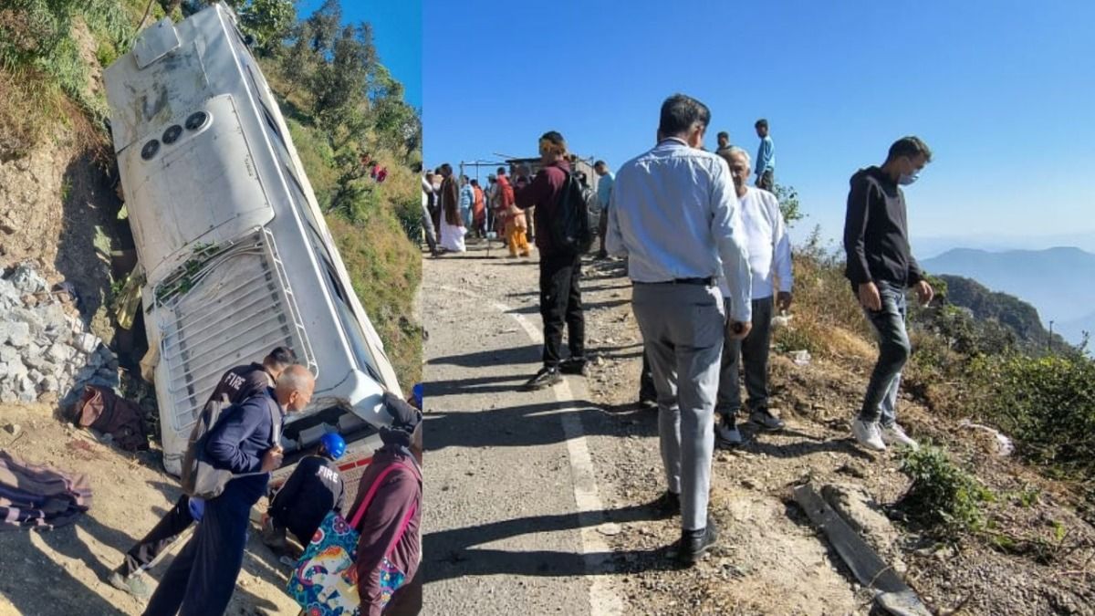 tehri bus accident: टिहरी में 70 फीट गहरी खाई में गिरी बस, 5 यात्रियों की मौत, कई घायल