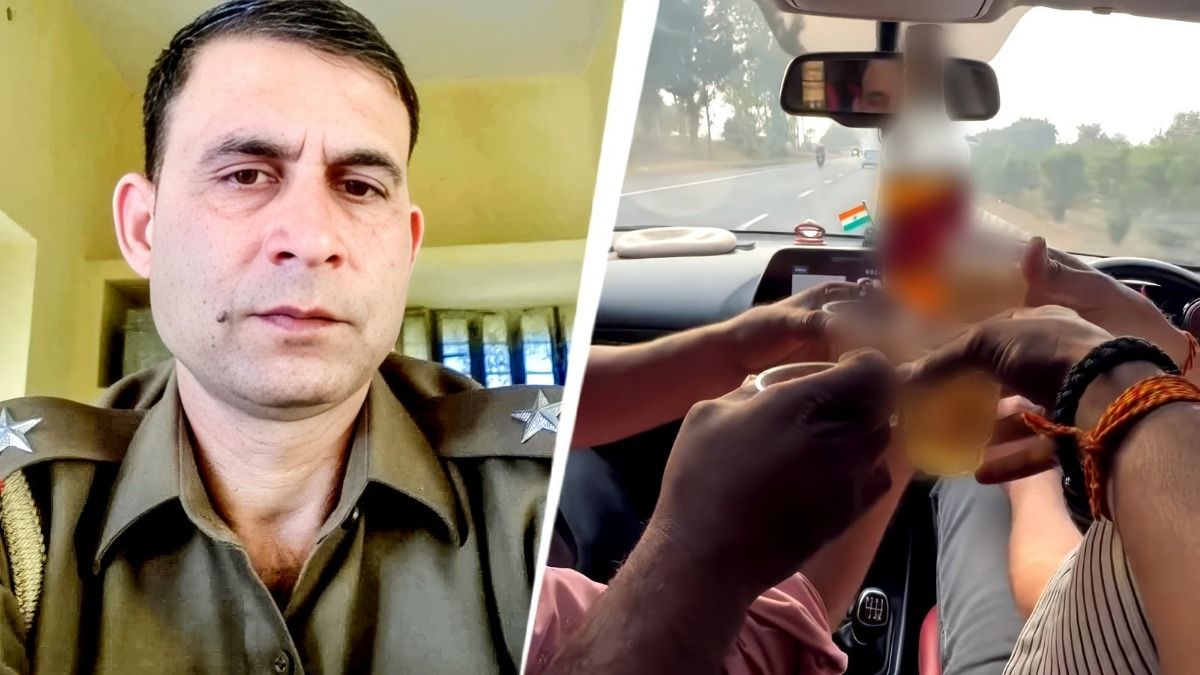 राजस्थान के धौलपुर में शराब पीकर गाड़ी चलाते इस ASI का वीडियो वायरल, मचा बवाल, तुरंत हुई कार्रवाई 