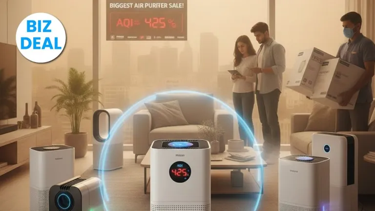 BIZ DEAL: AQI 400 क्रॉस! एयर प्यूरीफायर की बिक्री में रिकॉर्ड उछाल, इन मॉडल्स पर 40% तक की जबरदस्त छूट! Air Purifier