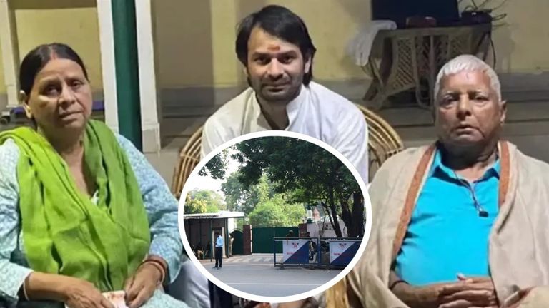 नीतीश सरकार के एक फैसले के विरोध में एकजुट हुआ लालू परिवार, तेज प्रताप-रोहिणी भी आए साथ Rabri Devi house notice