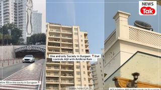 गुरुग्राम की एक सोसाइटी ने प्रदूषण से निपटने के लिए निकला गजब तरीका, वायरल हुआ वीडियो NewsTak