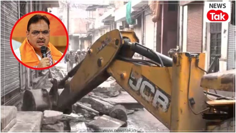 चौमूं हिंसा के बाद एक्शन मोड में भजनलाल सरकार, पत्थरबाजों के अवैध ठिकानों पर चला बुलडोजर, चप्पे-चप्पे पर पुलिस Chomu bulldozer action