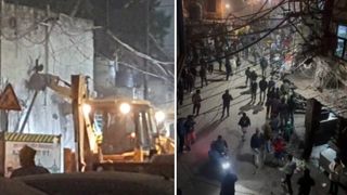 दिल्ली: फैज-ए-इलाही मस्जिद के पास अवैध निर्माण के खिलाफ कार्रवाई के दौरान भारी पथराव, बुलडोजर देख भड़की भीड़ NewsTak