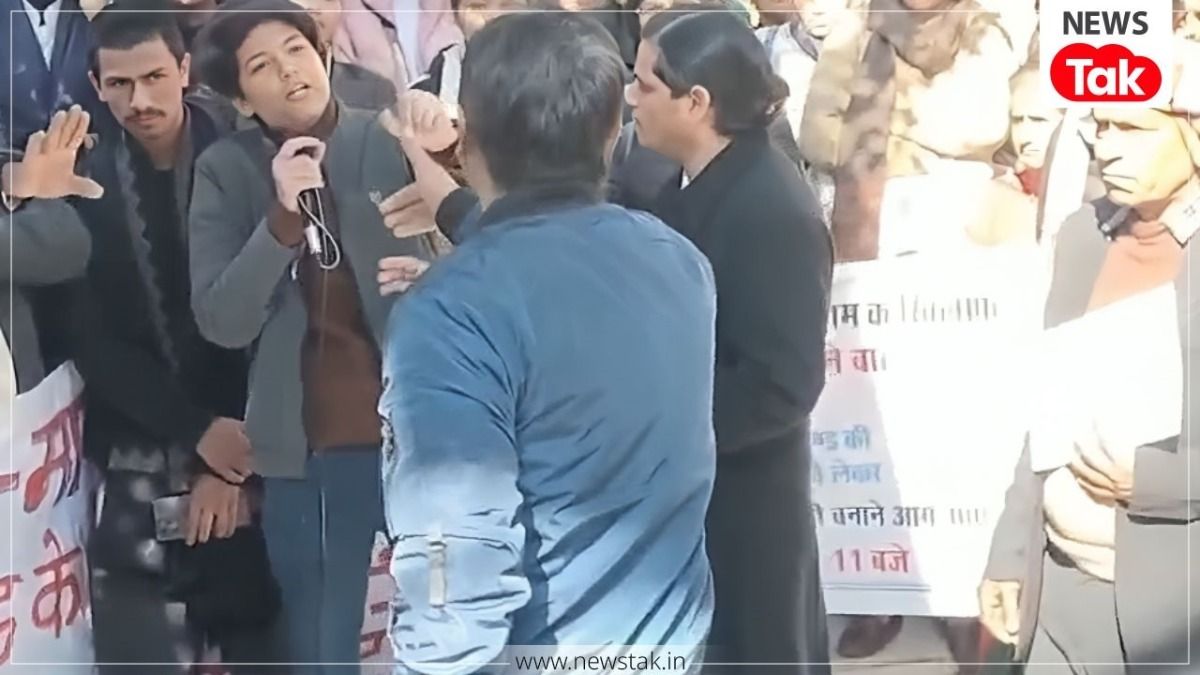 Ankita Bhandari case: प्रदर्शन में 'ब्राह्मणवादी' शब्द सुनते ही भारती पांडे पर भड़का शख्स, Video वायरल