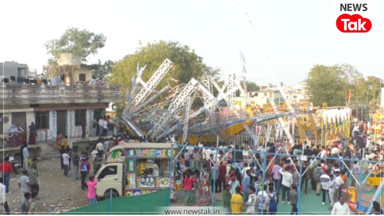 झाबुआ में बड़ा हादसा! बीच हवा में टूटकर गिरा छात्राओं से भरा नाव वाला झूला, मची चीख-पुकार; देखें VIDEO Jhabua accident news