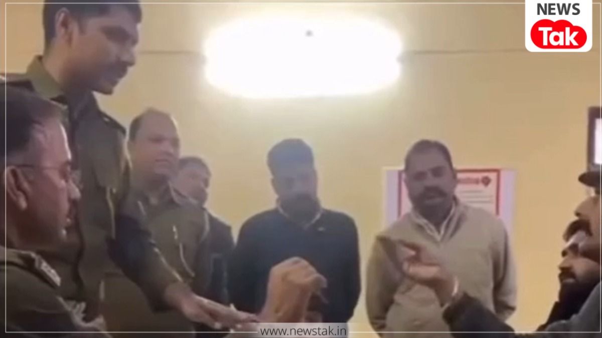 जयपुर में थाने के अंदर वकील और पुलिस की भिड़ंत, सिपाही बोला- 'मुर्गा बना दूंगा', वीडियो वायरल Jaipur police station viral video