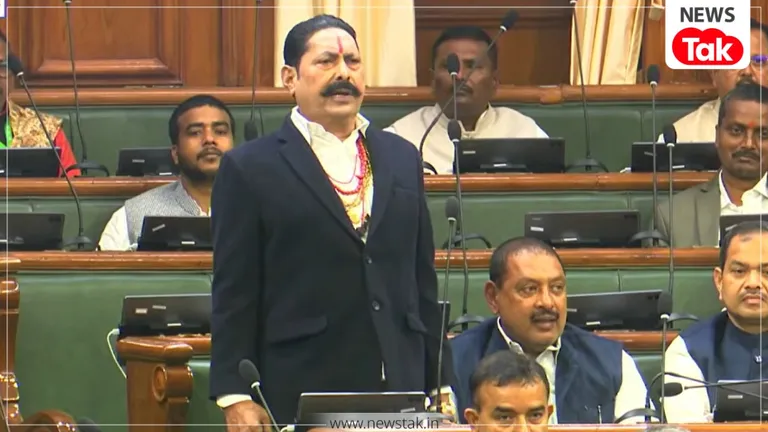 मोकामा से JDU विधायक अनंत सिंह ने मंगलवार को इस अंदाज में ली शपथ, देखें वीडियो anant singh shapath