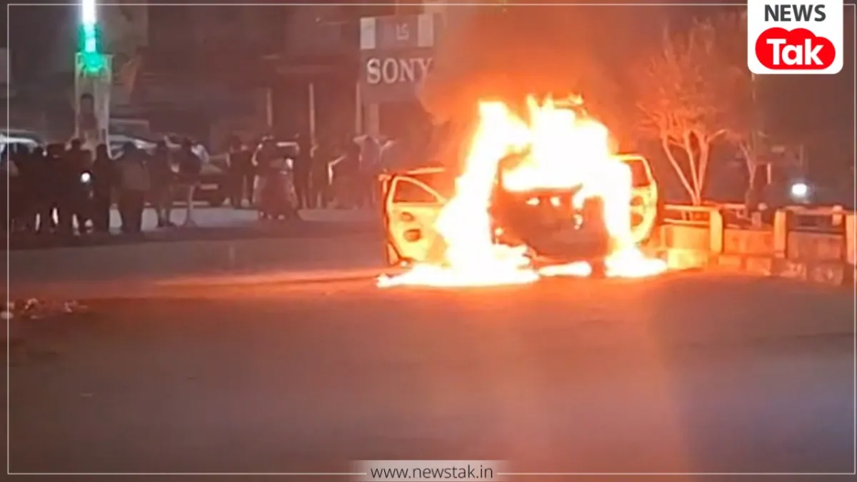 Shahdol car fire