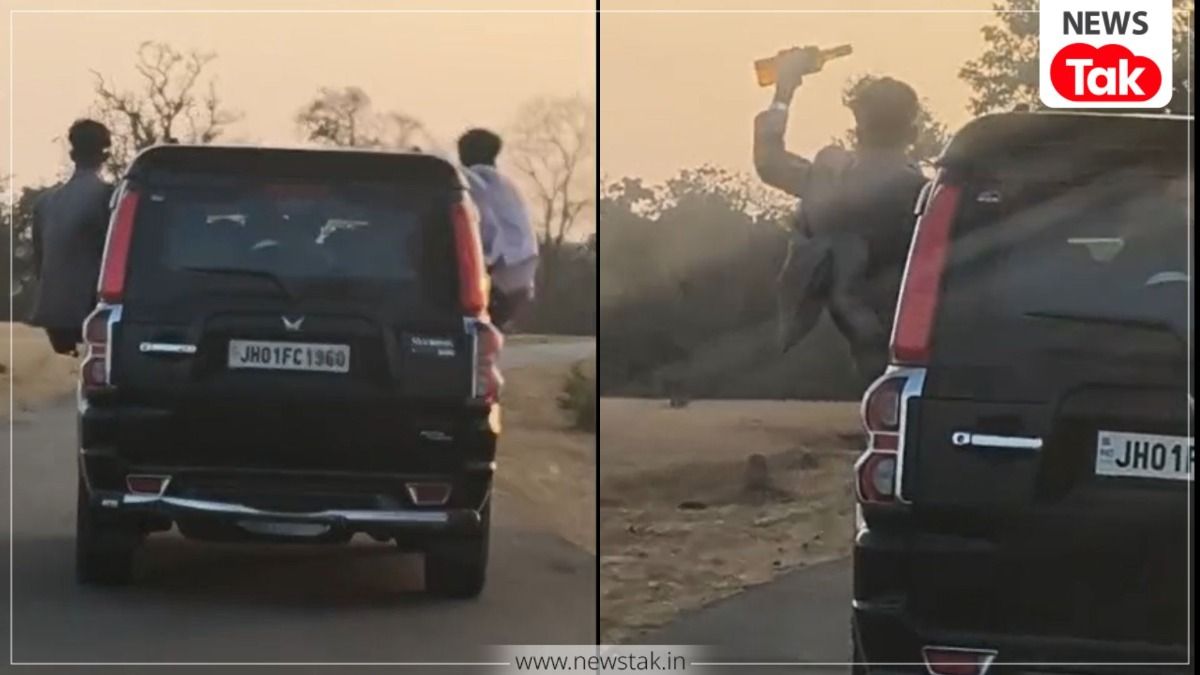 चलती कार में स्टंट और हाथों में शराब... जशपुर में स्कूली छात्रों की खतरनाक मस्ती का Video वायरल