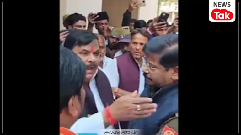 सीतापुर में बवाल: BJP विधायक ने थाने में डाला डेरा, थानेदार से बोले- 'तुम्हारी औकात क्या है?' sitapur