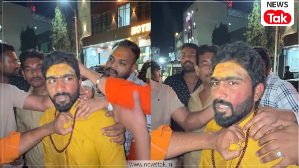 महाकाल मंदिर में पहचान छिपाकर दर्शन करने पहुंचा मुस्लिम युवक, धोती-कुर्ता और त्रिपुंड देख बजरंग दल ने पकड़ा Mahakal Temple Ujjain news