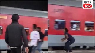 बच्चे की चिंता में ट्रेन पकड़ने के लिए दौड़ती रही महिला, दो बार फिसली.. लेकिन किसी ने नहीं की मदद, आगरा कैंट का ये वीडियो कर देगा इमोशनल NewsTak