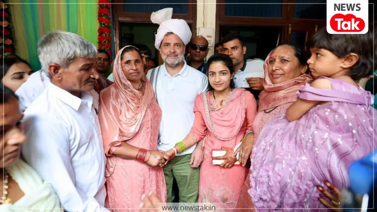 सोनीपत में किसान संजय मलिक की बेटी की शादी में अचानक पहुंचे राहुल गांधी, निभाया दिल्ली में किया हुआ ये वादा Rahul Gandhi Sonipat Visit