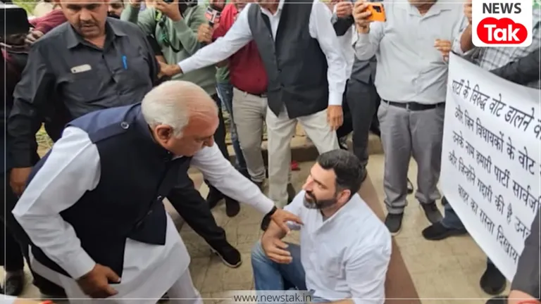 हरियाणा कांग्रेस में हाई वोल्टेज ड्रामा! धरने पर बैठे विधायक गोकुल सेतिया को हुड्डा ने हाथ पकड़कर उठाया, 'क्रॉस वोटिंग' पर किया बड़ा खुलासा Haryana Congress Crisis
