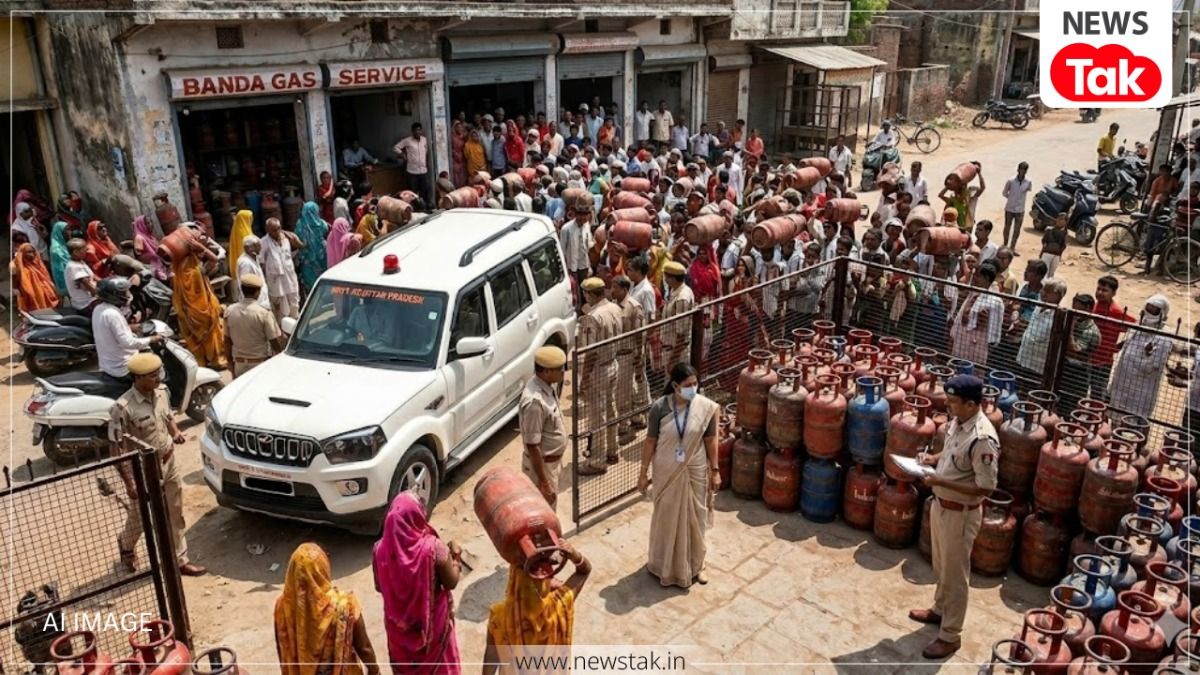 बांदा: गैस एजेंसी पर SDM की छापेमारी, 700 सिलेंडरों की कालाबाजारी का खुलासा gas agency raid