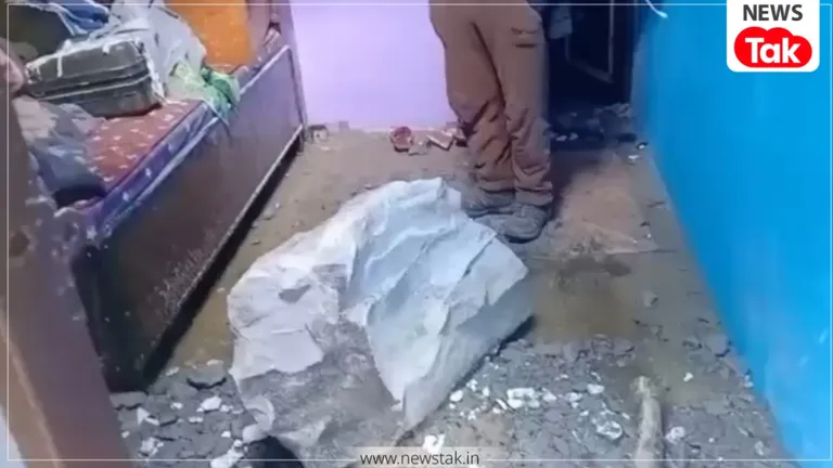 चमोली में आधी रात हुआ तेज धमाका, चट्टान से टूटकर विशाल बोल्डर घर की छत को तोड़कर बेडरूम में गिरा, वीडियो होश उड़ा देगा! Chamoli Boulder Incident