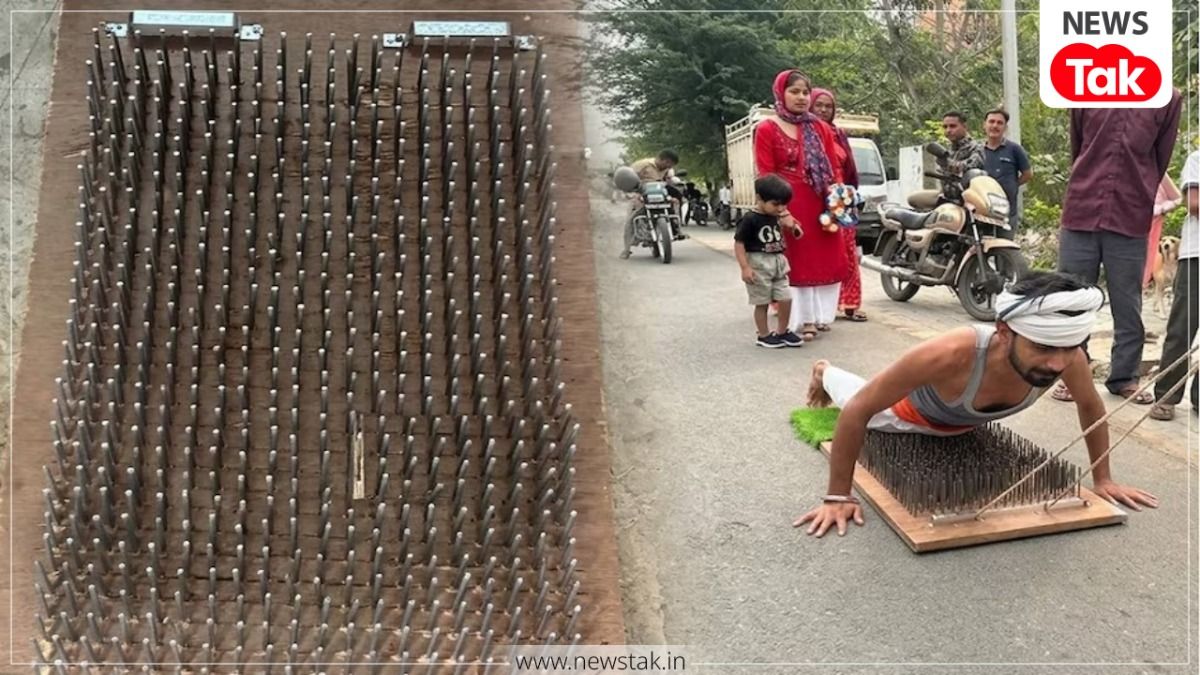 बाबा श्याम की अनोखी दीवानगी, 1000 कीलों पर लेटकर दंडवत यात्रा कर रहे अलवर के नितेश Khatu Shyam devotee