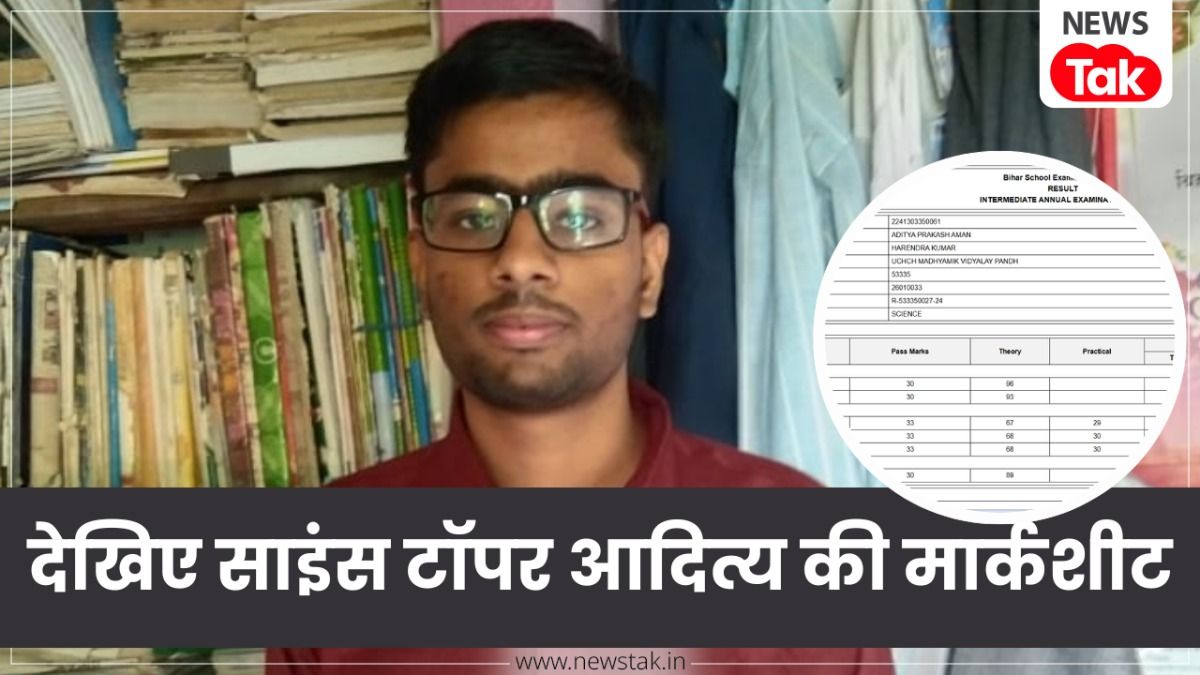 BSEB Bihar 12th Topper Marksheet