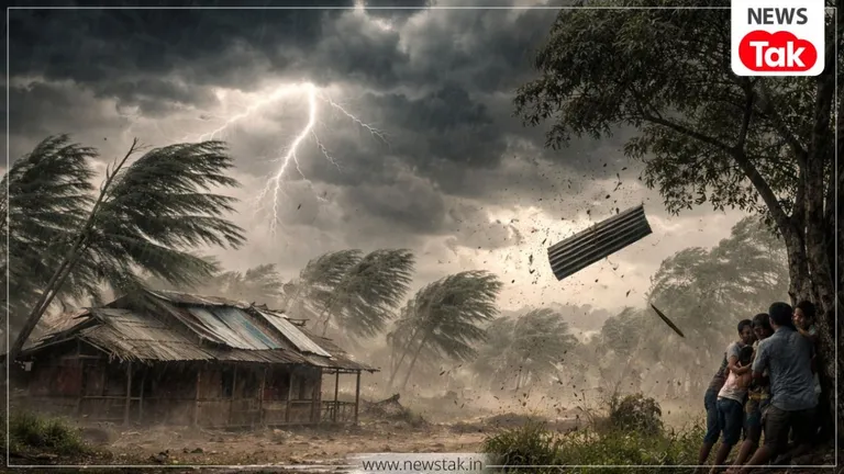 UP Weather Alert: यूपी आज और कल भारी बारिश-ओलावृष्टि का ऑरेंज अलर्ट, 60 Km/h की तेजी से चलेंगी हवाएं! NewsTak