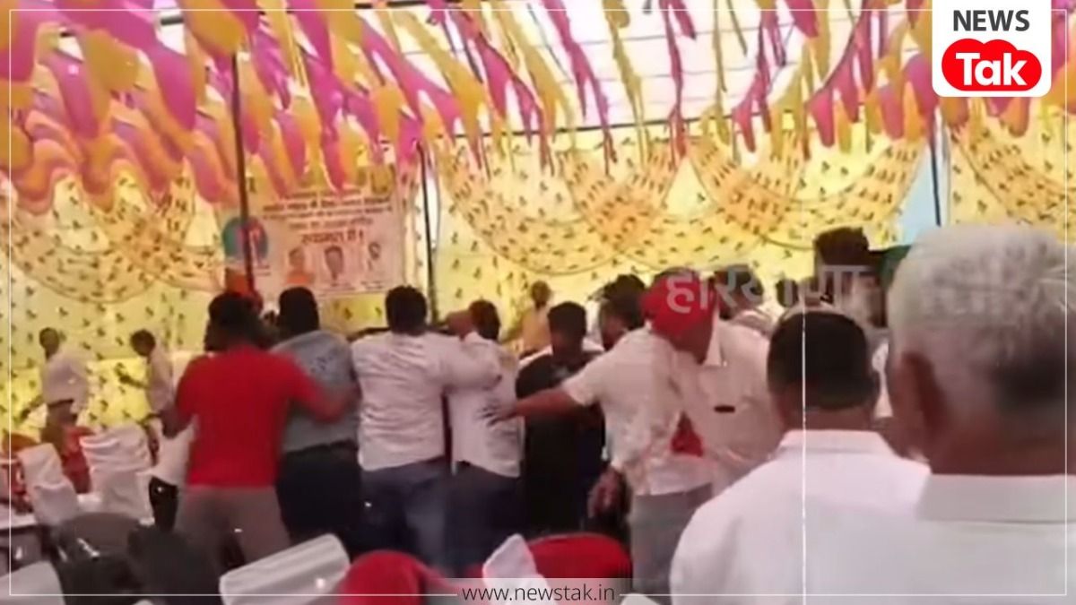 Jhajjar: ब्राह्मण महासभा के कार्यक्रम में भारी बवाल, मंत्री अरविंद शर्मा के जाते ही भिड़े दो गुट, विधायक पर गंभीर आरोप हरियाणा न्यूज