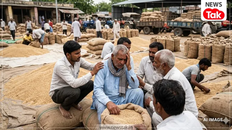 8 लाख का कर्जा..घर बैठे साहूकार! कोटा मंडी में गेहूं की फसल के सस्ते दाम सुनते ही बेहोश हुआ किसान, हंसराज अपने पीछे छोड़ गए गम ही गम! kota