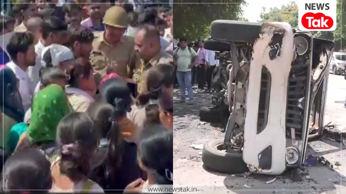 नोएडा में मजदूरों का गुस्सा फूटा