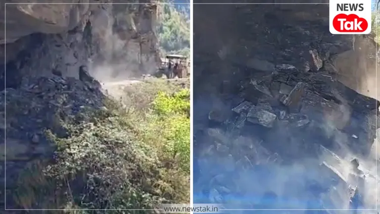 45 सेकंड में तबाही… सड़क पर लगी हुई थी गाड़ियों की लंबी लाइन, तभी अचानक भरभराकर गिरा पहाड़ का बढ़ा हिस्सा, देखें लैंडस्लाइड का खौफनाक मंजर चंबा में दिल दहला देने वाला लैंडस्लाइड