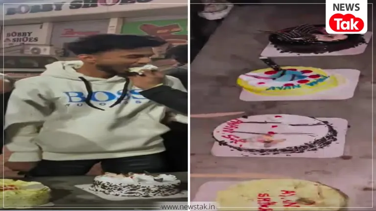 परतवाड़ा सेक्स स्कैंडल में मुख्य आरोपी अयान अहमद का नया वीडियो, बीच सड़क पर पुलिसकर्मियों के साथ काट केक सेक्स स्कैंडल आरोपी का चौंकाने वाला वीडियो