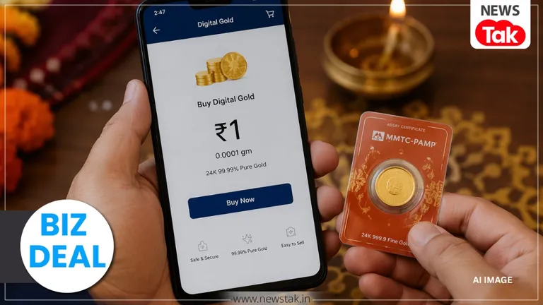 मात्र 1 रुपये में खरीदें 24 कैरेट शुद्ध सोना! क्या है डिजिटल गोल्ड? जहां बिना लॉकर की चिंता के सेफ रहता है आपका गोल्ड BIZ DEAL
