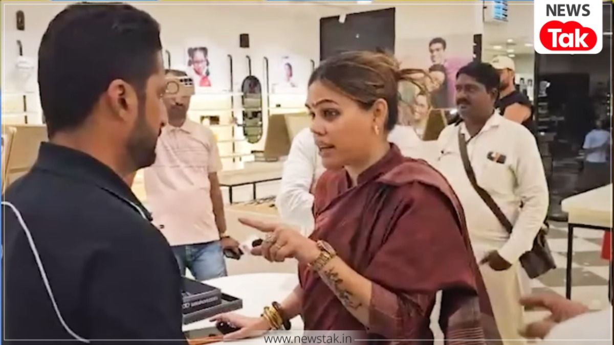 मुंबई: लेंसकार्ट शोरूम में हिंदू संगठनों का हंगामा, अल्पसंख्यक नेता नाजिया इलाही खान ने मैनेजर को जमकर लताड़ा, देखें वीडियो Nazia Elahi Khan protest Video