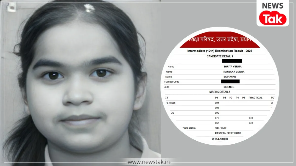 UP Board 12th Topper 2026: फिजिक्स में 100…मैथ्स में 99, UP बोर्ड की 12वीं की टॉपर श्रिया वर्मा की मार्कशीट देख हर कोई चौंका UP Board results Topper Shriya Verma Marksheet