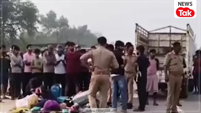 यूपी के मऊ में भीषण सड़क हादसा, एक ही परिवार के तीन सदस्यों समेत 5 ने तोड़ा दम, यूं हुआ हादसा Mau road accident