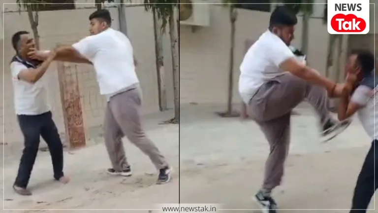 जोधपुर में सरकारी स्कूल के प्रिंसिपल को युवक ने सरेराह पीटा, बरसाए लात-घूंसे, पुलिस ने पकड़ा तो बताई ये अजीबोगरीब वजह jodhpur