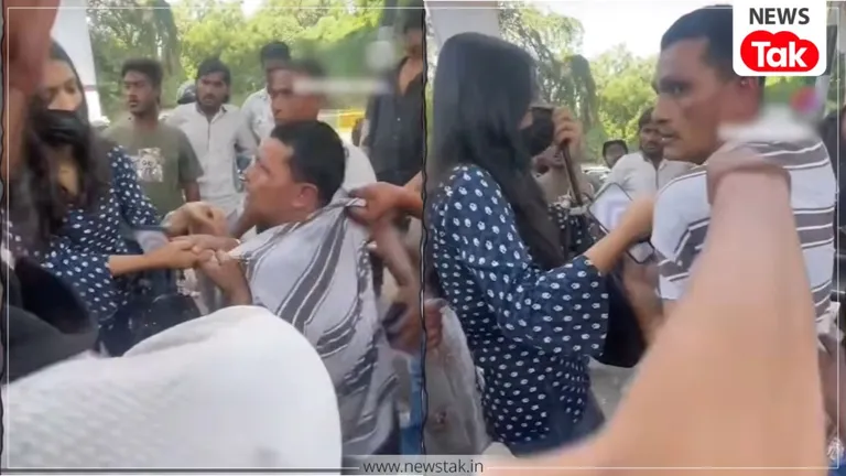 दिल्ली: अधेड़ उम्र का शख्स कर रहा था अश्लील हरकत, लड़की ने बीच सड़क पर ढंग से कर दिया इलाज, वीडियो वायरल दिल्ली वायरल वीडियो