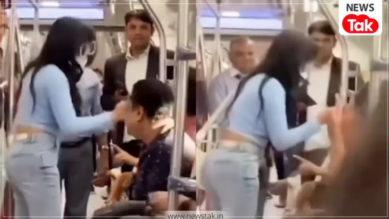 दिल्ली मेट्रो में सीट को लेकर हुआ विवाद तो लड़की ने बुजुर्ग के साथ कर दी ये हरकत, वीडियो हुआ वायरल Delhi Metro Viral Video