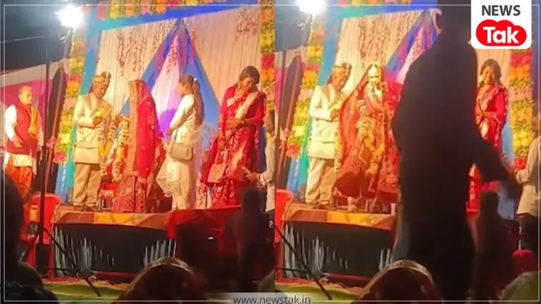 जयमाला के स्टेज से कूदकर भागी दुल्हन, दूल्हे को छोड़ प्रेमी के गले में डाल दी वरमाला...वीडियो वायरल Bride Viral Video