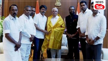 Breaking: Following a meeting with the Governor, TVK+ receives an invitation to form the government; Vijay to take the oath as Chief Minister tomorrow. NewsTak