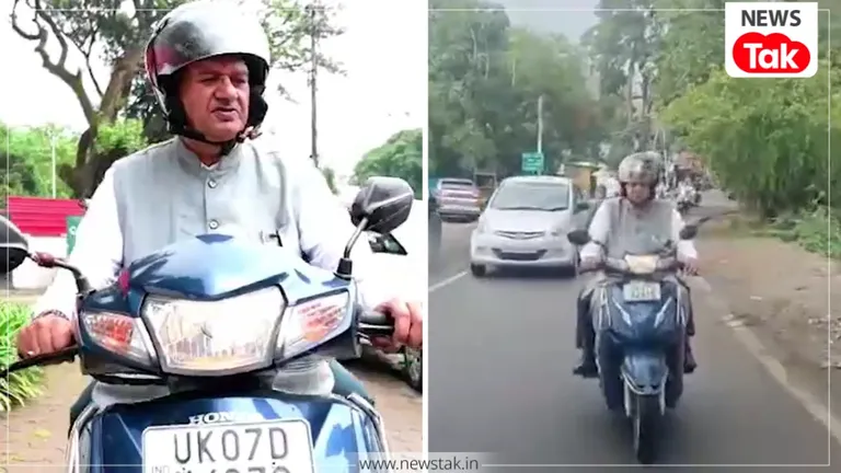 पीएम मोदी की अपील मान खुद स्कूटी चलाने लगे मंत्री गणेश जोशी, फिर सोशल मीडिया पर होने लगे ट्रोल, जानें क्या है पूरा मामला Ganesh Joshi Viral Video