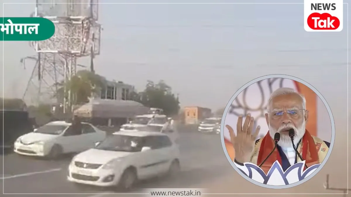 मध्य प्रदेश में निकली 200 गाड़ियों की रैली 