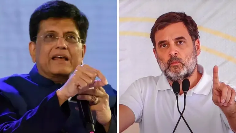 राहुल गांधी के 'सरकार गिरने' वाले दावे पर पीयूष गोयल का पलटवार, बोले- देश में अराजकता फैलाने की बड़ी साजिश NewsTak