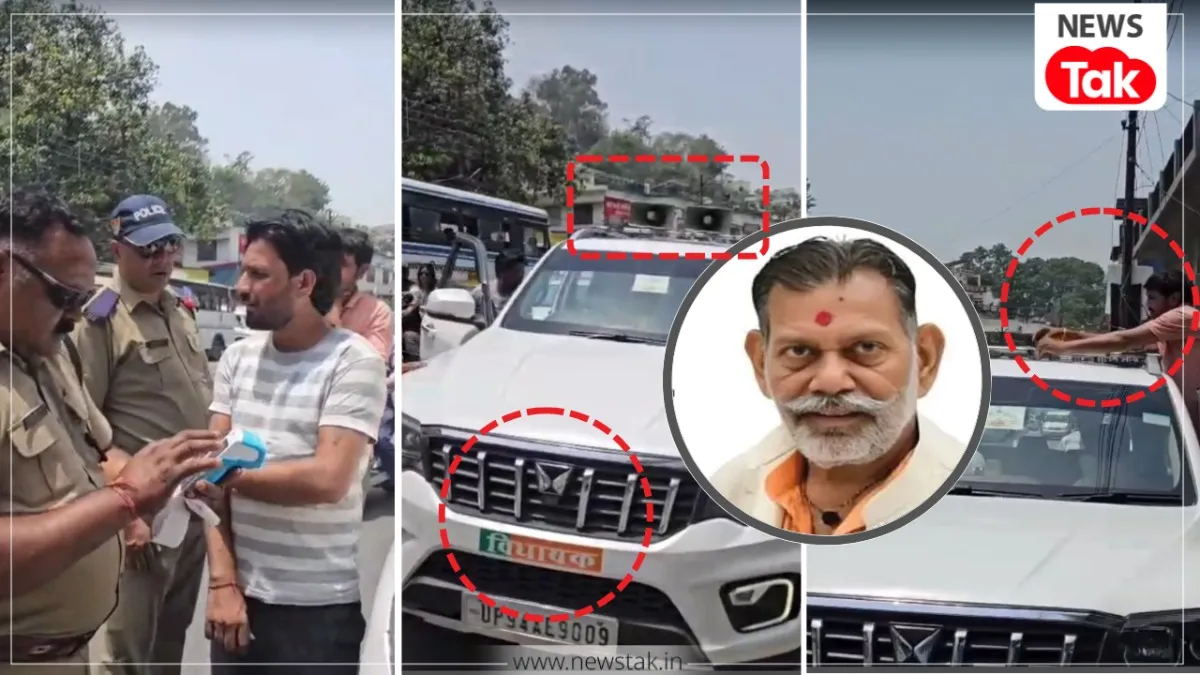 चारधाम यात्रा में मंत्री के बेटे की गाड़ी का काटा चलान
