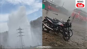 इंदौर में फटा पानी का पाइपलाइन इंदौर में फटा पानी का पाइपलाइन