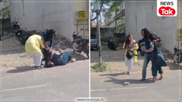 Agra Hotel Husband Wife Girlfriend Viral Video आगरा के होटल में पत्नी ने पति को गर्लफ्रेंड के साथ रंगे हाथों पकड़ा