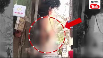 Delhi Malviya Nagar Hotel Fire incident: आग में जान बचाने को महिला ने लगाई छलांग