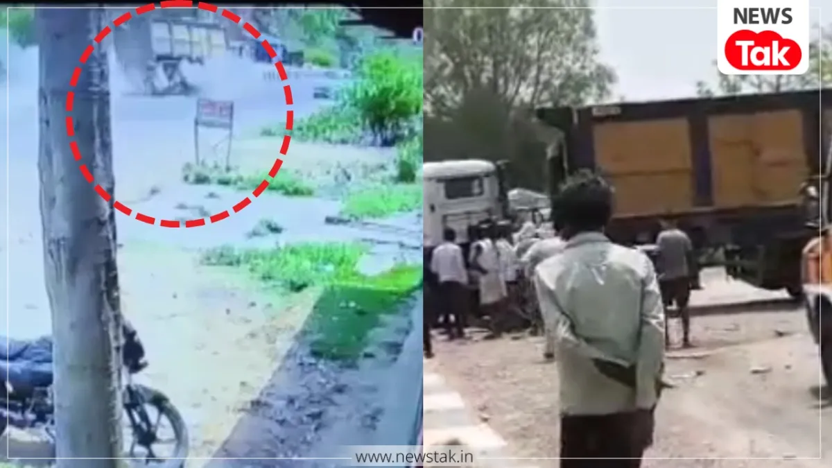 चित्रकूट में हवा में दस फीट उछला तेज रफ्तार ट्रक