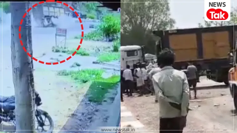 18 टायर का ट्रक 10 फीट तक उछला हवा में... तभी ठीक नीचे आ गई कार, वायरल वीडियो देख थम जाएंगी सांसें चित्रकूट में हवा में दस फीट उछला तेज रफ्तार ट्रक
